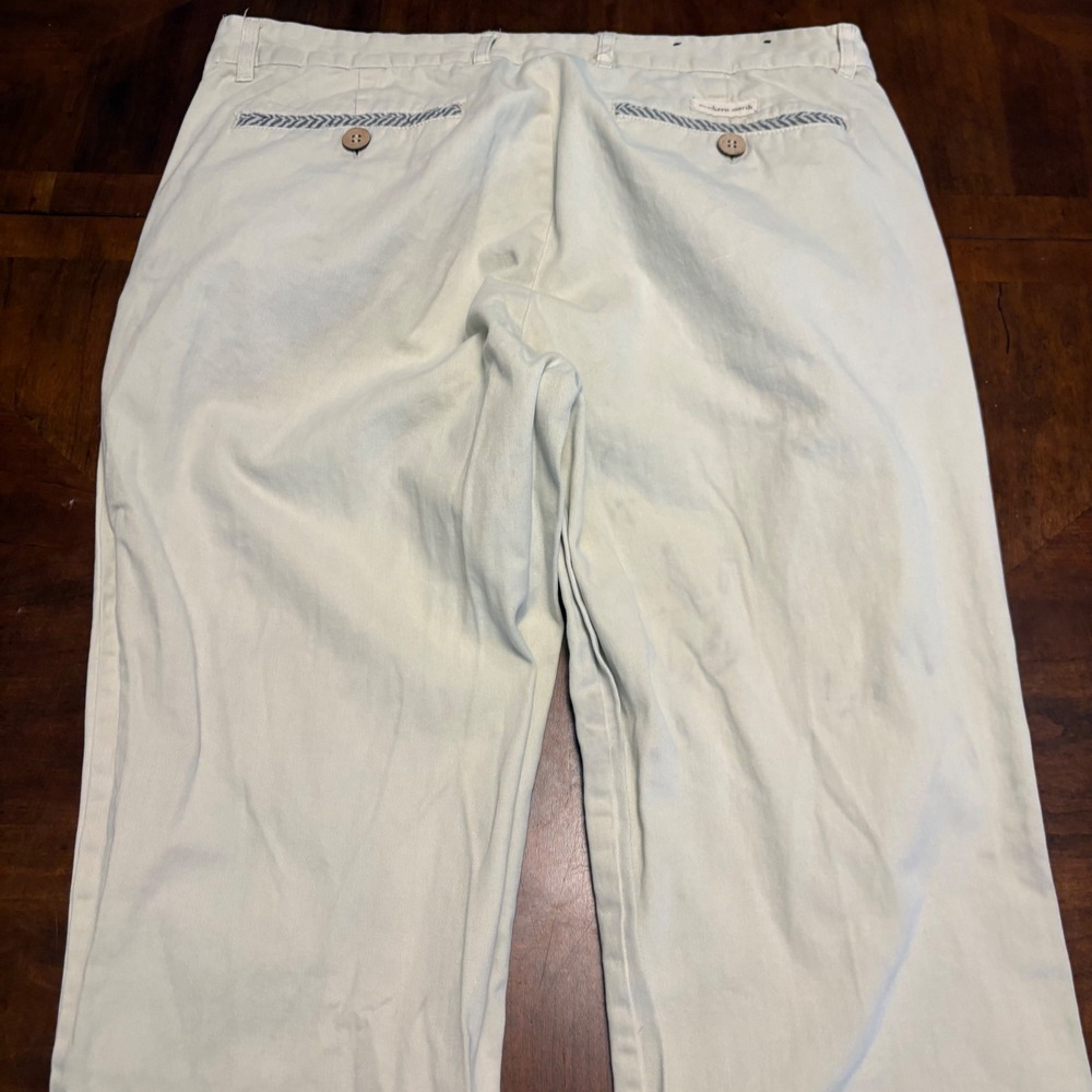 Southern Marsh Seawash Pants Mens 34x30 Beige Cotton Canvas Straight Leg Chinos